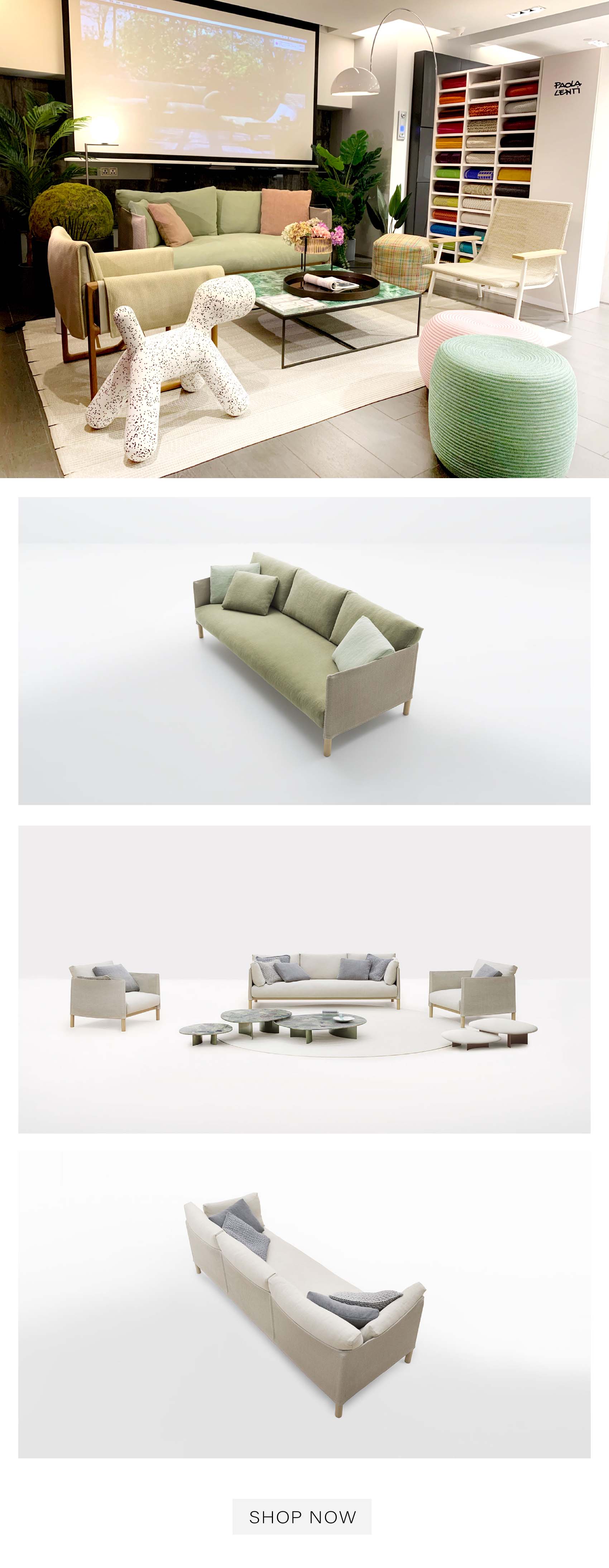 COLOURLIVING New in Paola lenti Vespucci Natural and sustainable