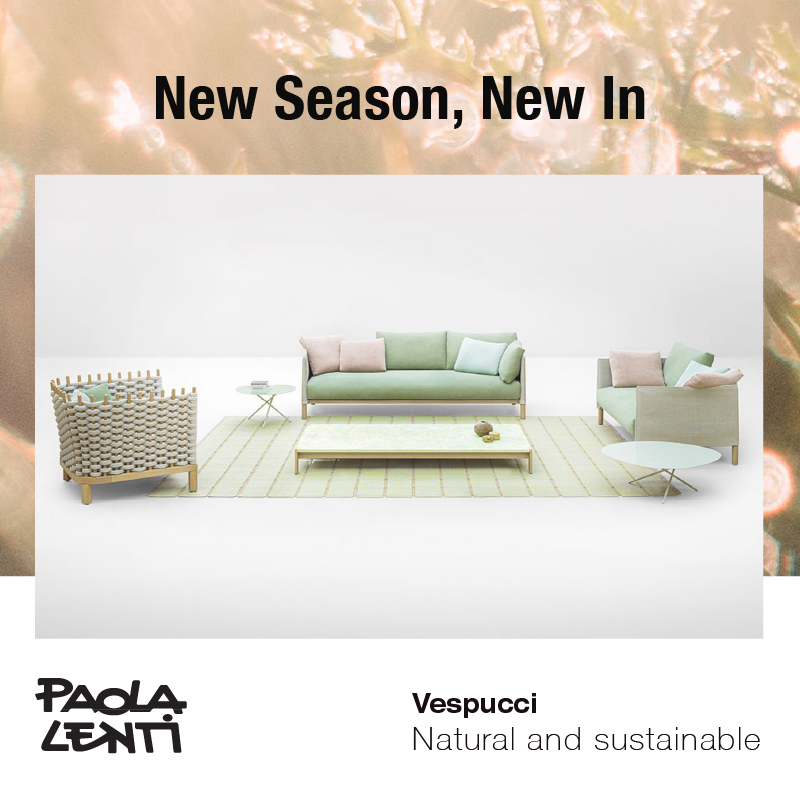 COLOURLIVING New in Paola lenti Vespucci Natural and sustainable